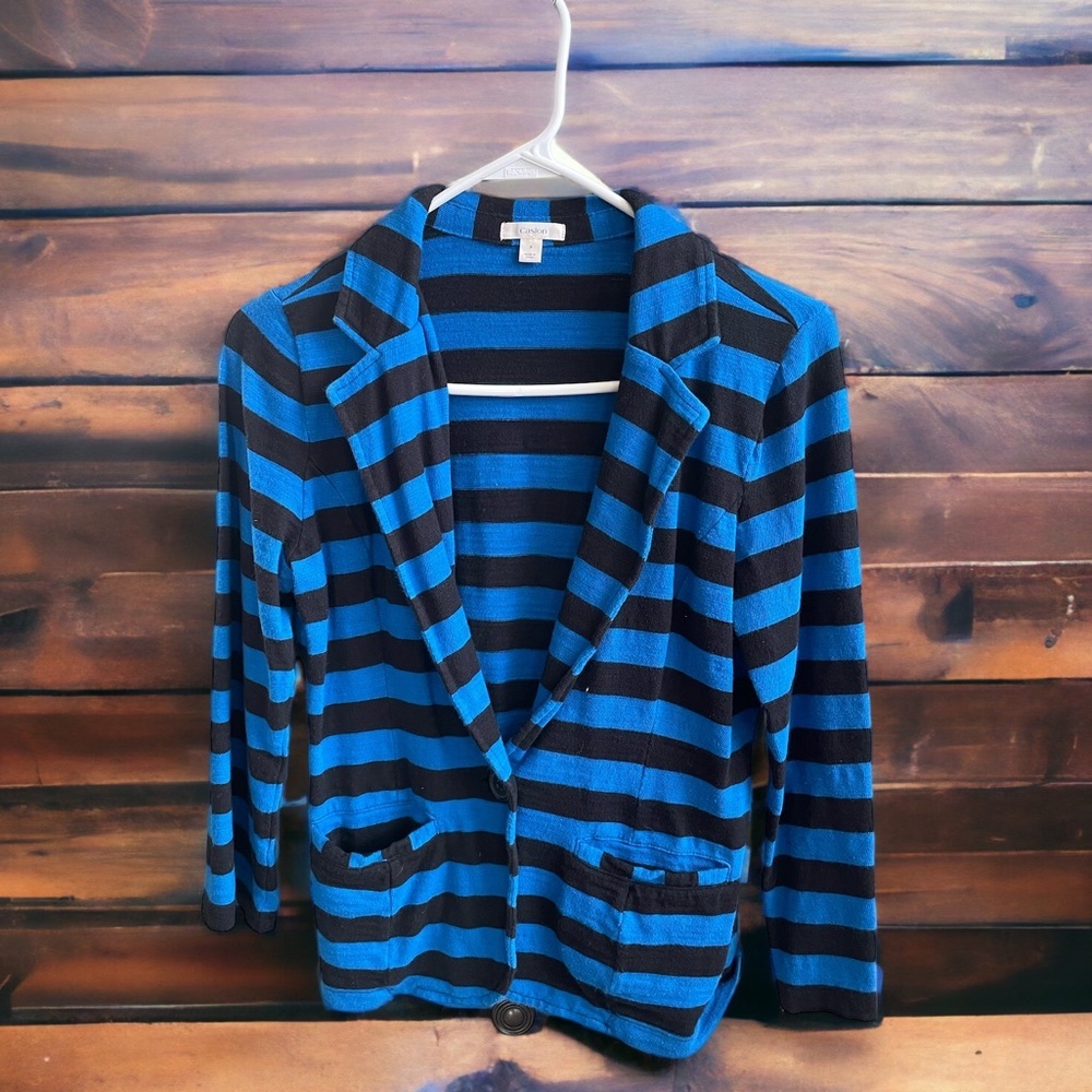 Cotton Striped Blazer​